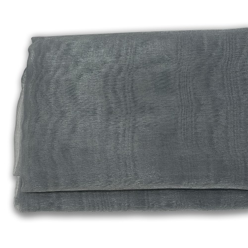 Grey organza fabric